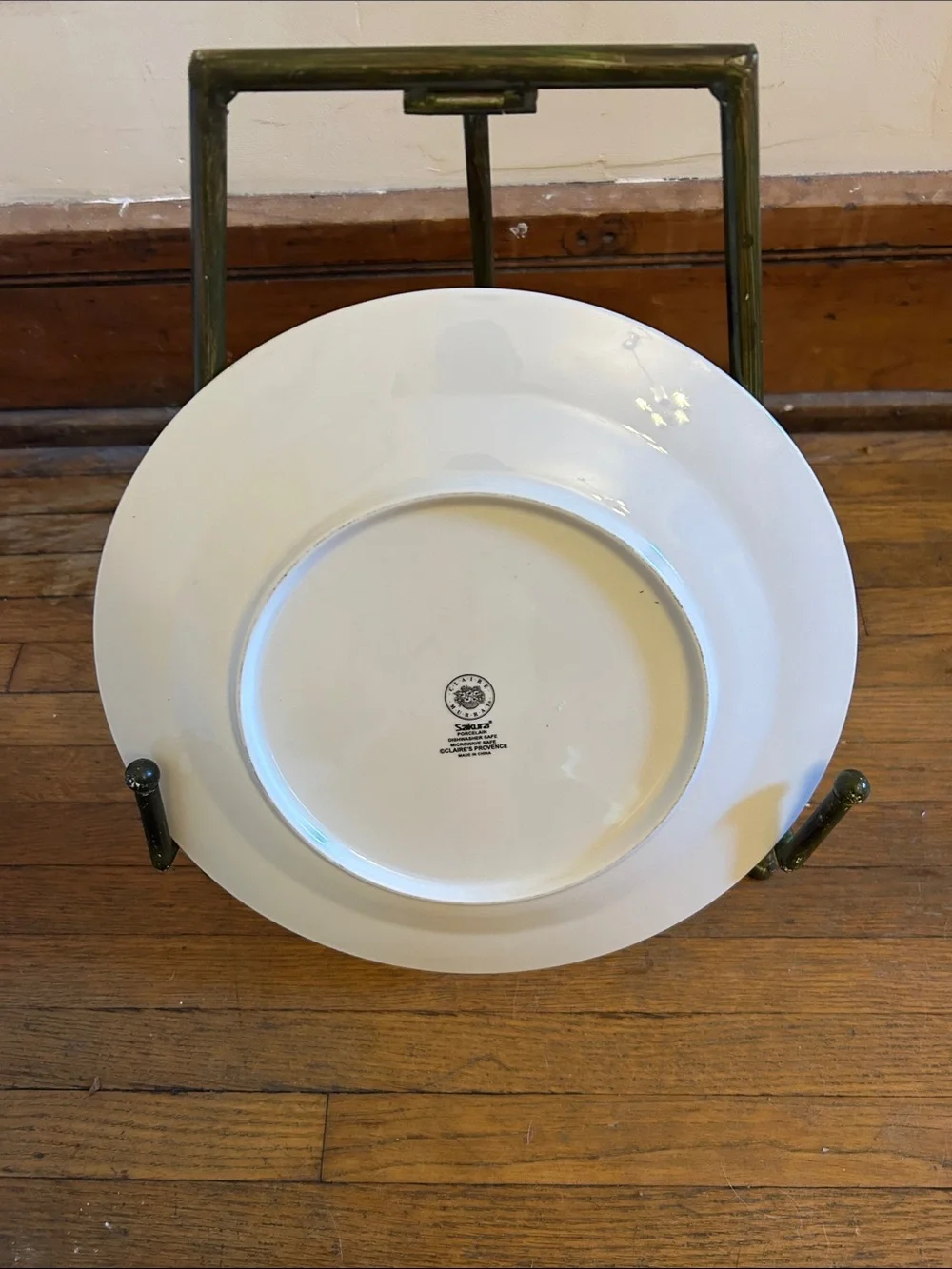 Claire Murray Yellow Wheat Motif Decorative Serving plate EUC